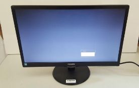 1 x Philips 223V5LSB2/10 21.5-Inch Computer Monitor - Ref CQ228/K2 - CL379 - Location: Altrincham WA