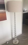Laura Ashley Beckinsale Glass Floor Standing Lamp With Shade - CL502 - No VAT on the Hammer -