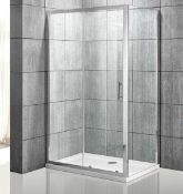1 x Premium Quality Rectangular Shower Enclosure - Dimensions: 80x120x195cm - Brand New & Boxed - Re