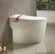 1 x Luxury Electric Smart Back To Wall Bidet Toilet With Remote Control - UK Plug - Latest Model