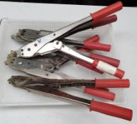 Job lot of 6 x Vulcanised Lokring Refrigeration Technician Pliers - Pre-owned