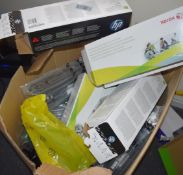 1 x Large Box Full of Used Printer Toner Cartridges
