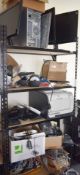 1 x Assorted Collection of IT Equipment - Contents of Shelving Unit