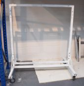 1 x Coated Steel Frame on Castors - H169 x W147 - Ref 399 - CL501 - Location: Warrington WA5 Auction