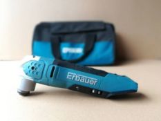 1 x Erbauer ERI616HTL 18V 2.0Ah Li-Ion Cordless Multi-Cutter With Case, Charger and Two