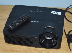 1 x Infocus N112 Projector With Remote, Mounting Bracket and Cables