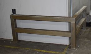 1 x Stainless Steel Corner Protection Barrier - CL529 - Location: Wakefield WF2