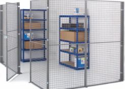 1 x Partition Cage With Wide Opening Double Doors - Suitable For Indoor or Outdoor Use - Includes