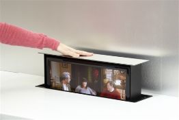 1 x S-Box Pop Up TV Enclosure With 19 Inch Cello HD Television With Freeview and DVD Player -