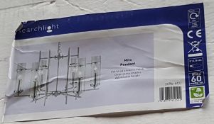 New In Box SEARCHLIGHT 3096-6CC Milo 6 Light Ceiling Light Polished Chrome - CL323 - REF:CQ339
