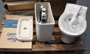 1 x Childrens Toilet Pan With Cistern and Toilet Seat - New and Unused - Ref 390 - CL501 - Location: