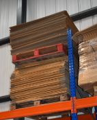 Approximately 200 x Large Cardboard Boxes - 2100x1200x200mm - Unused Boxes With Full Box and Two