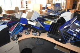 Lare Collection of Office File Holders, Document Drawers and Feet Rests etc - CL529 - Location: