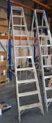 1 x Large Set of 10 Tread Ladders - Ref 419 - CL501 - Location: Warrington WA5