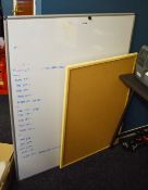 7 x Various Office Notice Boards and White Boards - Various Styles and Sizes Included