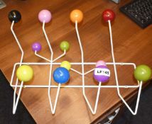 1 x Eames Inspired Hang It All Multicoloured Coat Hook - 47 cms Wide