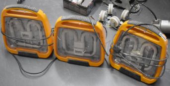 3 x Clarke Defender 38w Floor Site Lights - 240v - Ref 367 - CL501 - Location: Warrington WA5