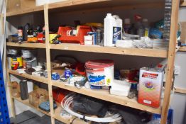 Contents of Four Tier Shelving Unit - Consumables, Locks, Hinges, Handles, Tools and More - Ref