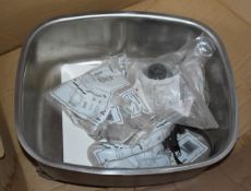 1 x Astracast Opal 1.0 Bowl Undermount Kitchen Sink - Stainless Steel - Includes Waste and