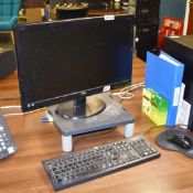 1 x AOC e2450Swda 24 Inch Full HD LED Computer Monitor With Cables, Monitor Stand,  Keyboard