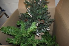 1 x Assorted Christmas Trees - Large Box Containing Small and Large Christmas Tree - Ref 246 WH -