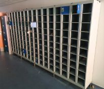 8 x Security Lockers With Stand - Each Sections Includes 20 Lockers - Please Presume Keys are not