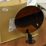 1 x Emily Mirrored Candle Holder in Black - New and Boxed