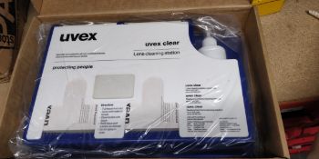 1 x Uvex Complete Lens Cleaning Station - New and Boxed - CL011 - Ref 228 WH1 - Location: Altrincham
