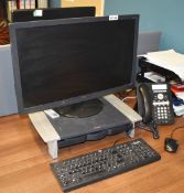 1 x AOC e2795VH 27 Inch Full HD LED Computer Monitor With Cables, Monitor Stand,  Keyboard and Mouse