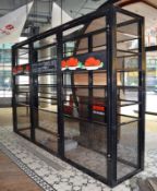 1 x Bespoke Custom Lobster Tank Holding Cage - Three Lockable Access Doors - Approx. 4 Metres Wide