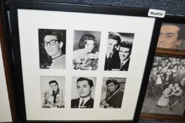 15 x Assorted Framed Pictures Of Bygone Rock And Roll Etc - Recently Removed From A Theme Restaurant