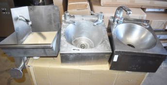 3 x Handwash Sink Basins for Commercial Kitchens - CL282 - Ref KP136 A3A - Location: Altrincham