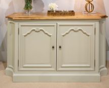 1 x Halland Two Door Sideboard With Reclaimed Oak Top - RRP £2,449!