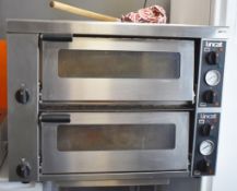 1 x Lincat Twin Deck Pizza Oven With Table - 240v - H64 x W88 x D72 cms