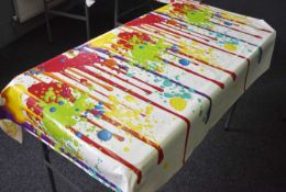 26 x Colourful PVC Table Protectors - Various Designs Included - Ideal For Art Childrens Art Class