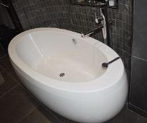1 x Contents Of Luxury Bathroom - Includes Bath, Twin Basins, Shower, Toilet And  - Ref: MSTR -