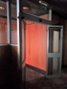 1 x Set of Automatic Double Doors - Silver Finish - Height 216 cms x Height 276 cms Overall -