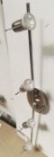 1 x Aries 4-Light Bathroom Bar Ceiling Spotlight Polished Chrome - IP44 - Ex Display, Mounted On Bac