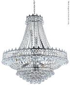 1 x New Versailles 13 Light Chandelier Polished Chrome (RRP: £1,260.00) - Ref CQ320 - WH1 / AA5 - Ne