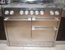 1 x MERCURY Duel Fuel 5-Burner Range Cooker In Stainless Steel - Dimensions (approx): W109 x D65 x H