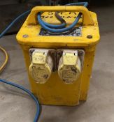 1 x 3.3KVA Site Transformer 110V Twin Outlet - Used, Recently Removed From A Working Site -