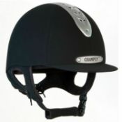 1 x Champion Ventair Evolution Horse Riding Hat - Colour Black / Silver - Size 6.3/8 52cm - Unused