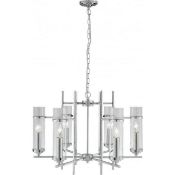 1 x Milo 6-Light Ceiling Light Polished Chrome - New Boxed Stock - CL323 - Ref: ERP1- 3096-6CC - WH1