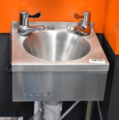 1 x Vogue Commercial Kitchen Handwash Basin With Two Towel Dispensers and Soap Dispenser