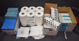 1 x Assorted Collection of Catering Consumables - Includes Napkins, Carrier Bags & Toilet Roll etc