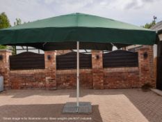 1 x Commercial 3 x 3 Metres Outdoor Garden Parasol With Telescopic Crank Handle - RRP £700.00