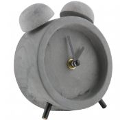 1 x Contemporary 'Concrete' Alarm Clock - Dimensions: 10 × 5 × 12 cm - Brand New Boxed Stock