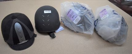 4 x Various Horse Riding Equestrian Helmets - Champion Euro Duluxe Plus, Charles Own and Harry