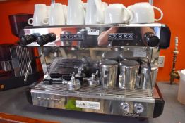 1 x Conti CC102 TC Tall Cup Two Group Commercial Coffee Machine With Stainless Steel Finish - 240v -
