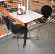 11 x Table and Chair Sets Suitable For Canteens, Cafes or Bistros - Includes 11 Tables and 32 Chairs